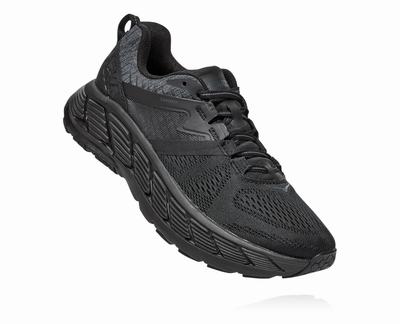 Hoka One One Women's Gaviota 2 Road Running Shoes Black/Dark Grey (HO0671) Australia